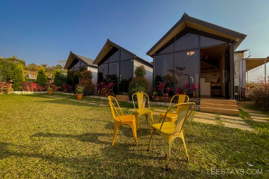 Glass rooms with sleeping loft at Pawna lake-11